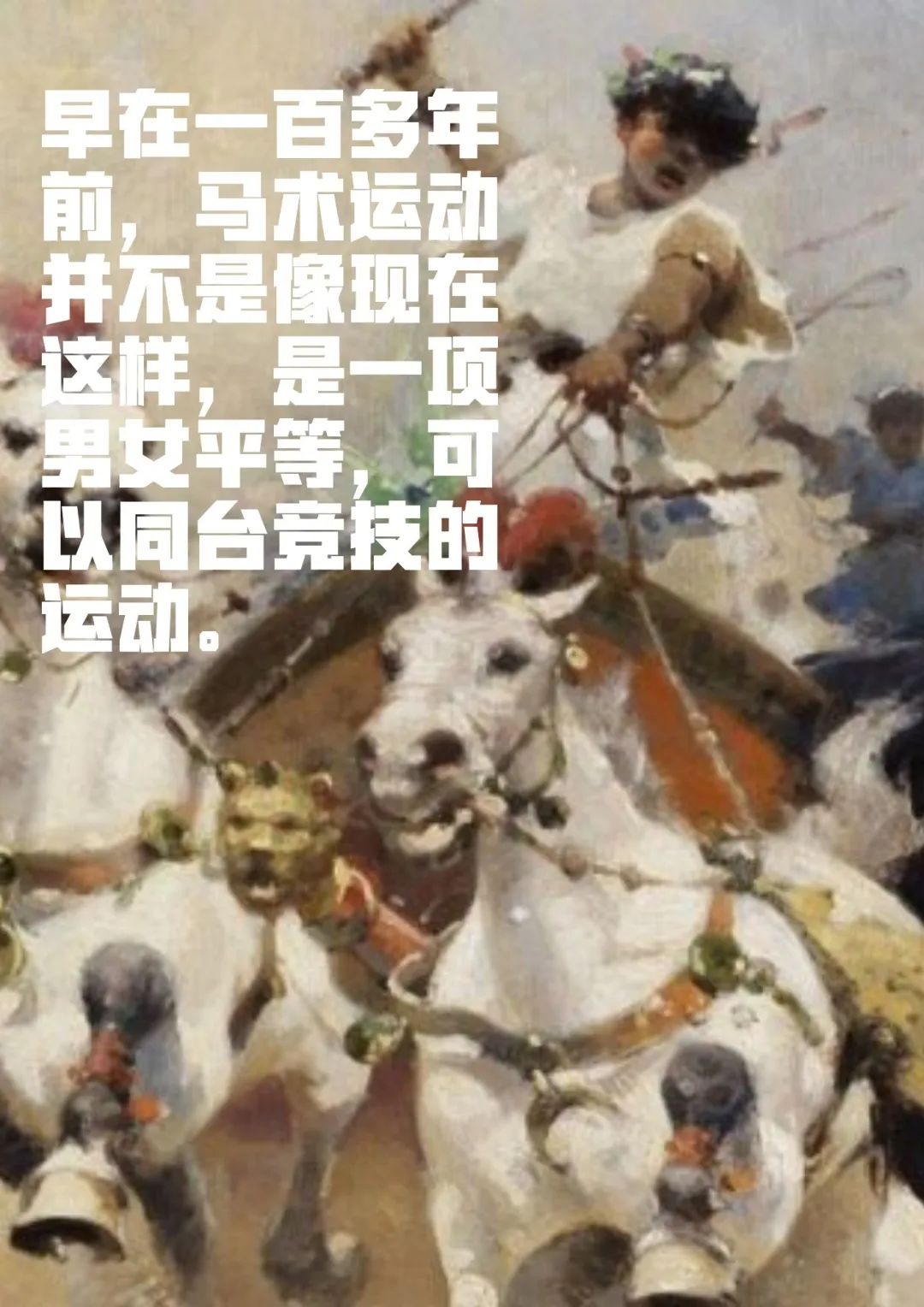 为什么马术的女生多,为什么女性骑手越来越多