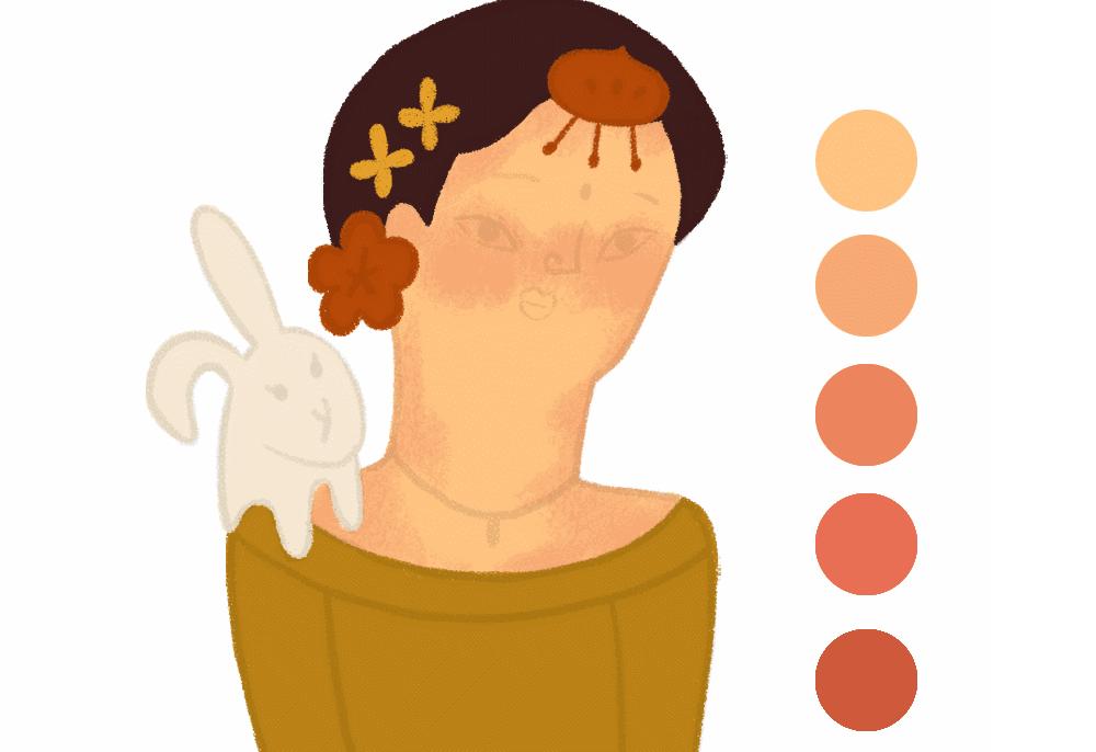 4步带你绘制有趣又好看的彩铅人物头像