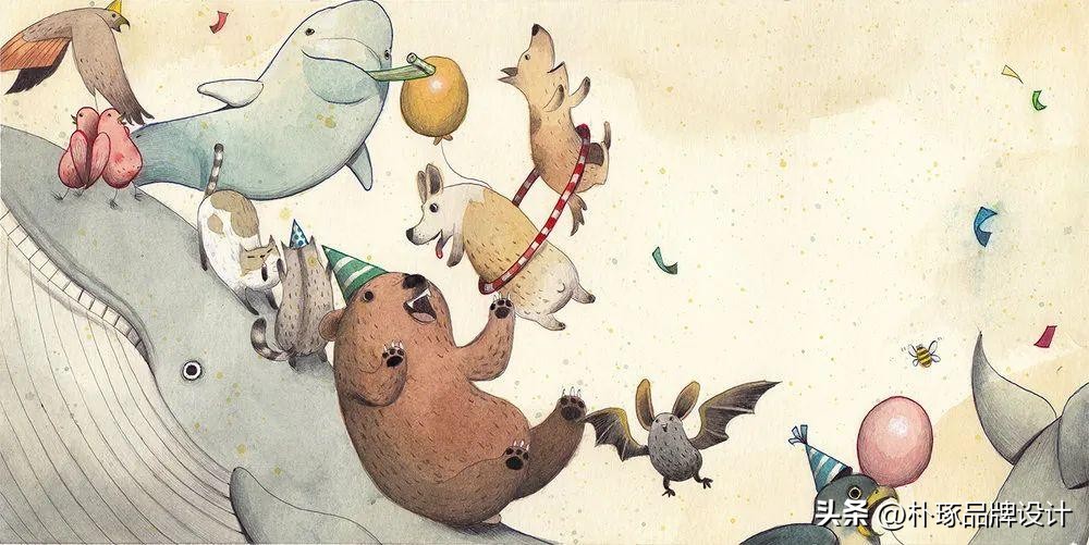 有深度意境的插画,如此清新淡雅的插画太有美感了