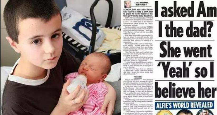 14年前，英国十三岁男孩“喜当爹”！生下一女后，后来怎么样了？