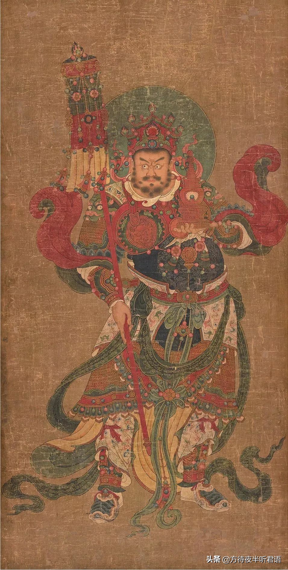 佛教四大天王拿的什么神器,佛法中的四大天王法器代表什么