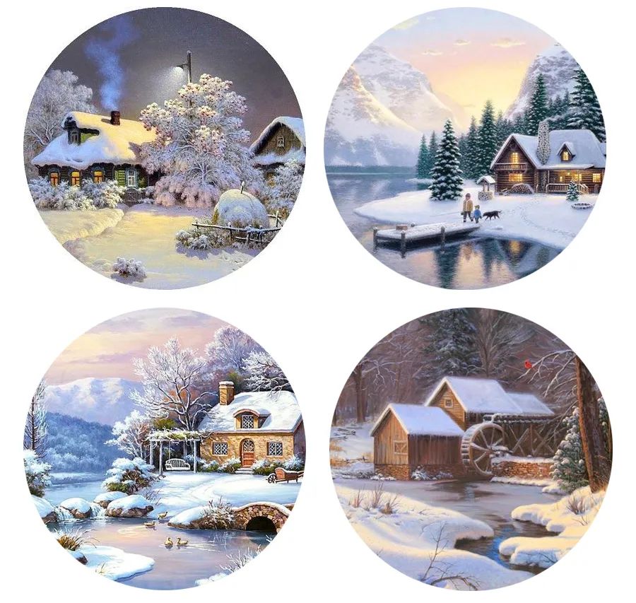 小鸭走在雪地上儿童画,儿童画雪景画法步骤