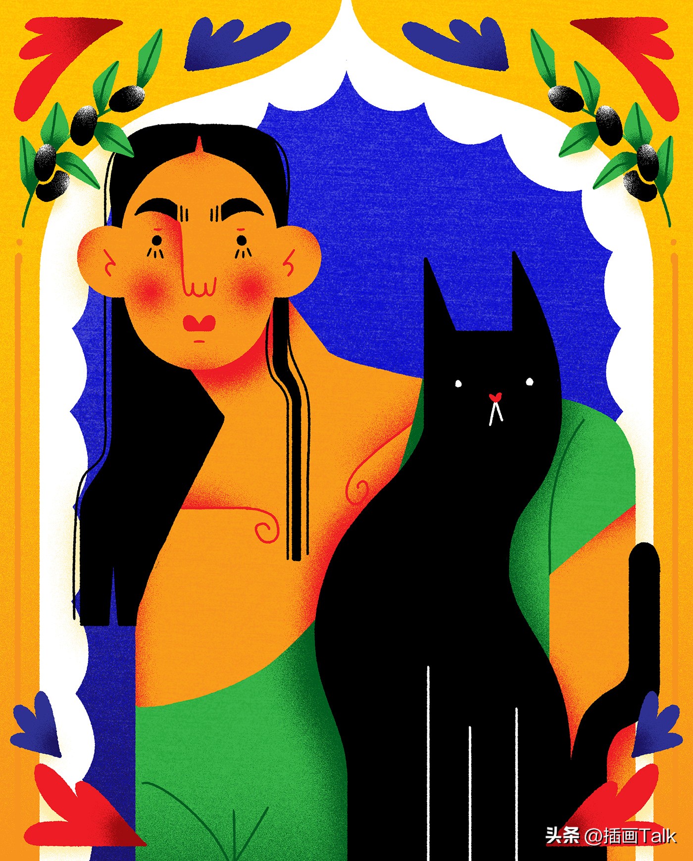 巴西插画大师手绘稿,巴西插画师gabriel图