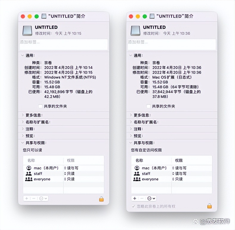 mac的外接硬盘权限如何打开,mac没有足够的读写权限