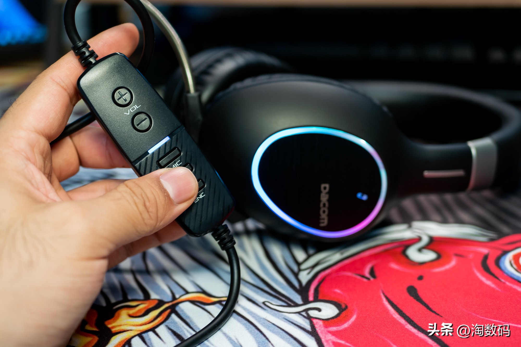 拒绝洋垃圾¥39入手RGB灯数字7.1虚拟声电竞游戏耳麦GH06开箱简评