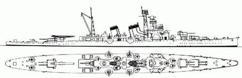 青叶级巡洋舰,日本青叶号重巡洋舰