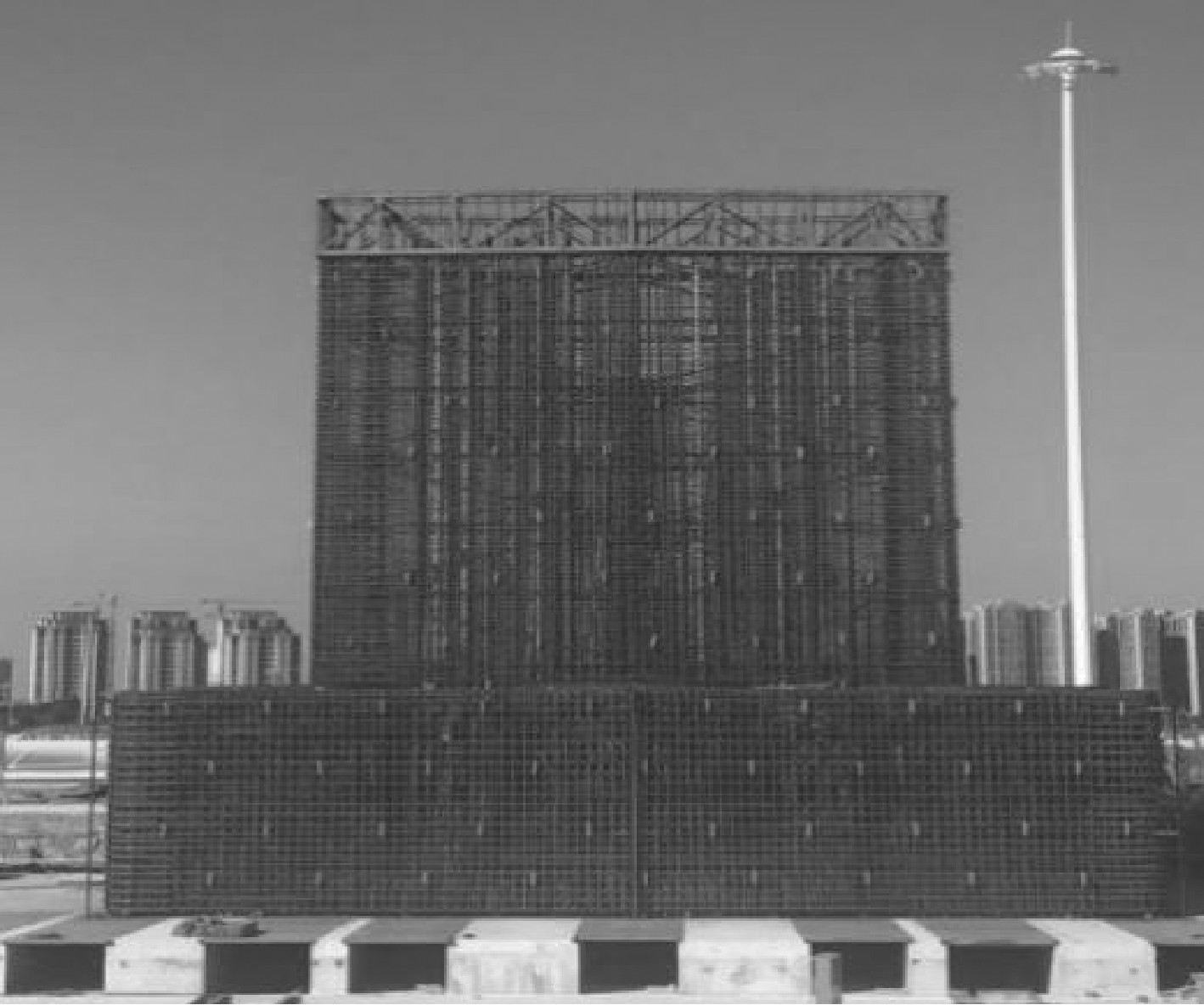 桥梁巨型墩施工视频教程,桥梁墩台基建施工视频