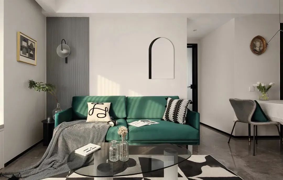 270平现代简约风装修暖色系,现代轻奢装修风格180平灰绿色