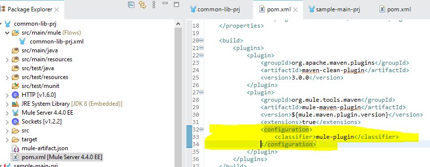 如何在Mule4中配置通用流程以重用通用功能