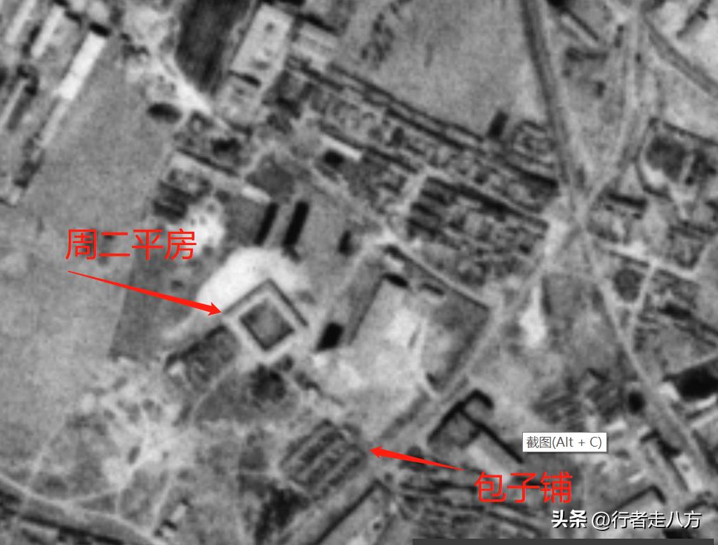 66年72年大连卫星图看周水前高云路（*家屯许**）周二小学洗衣机厂