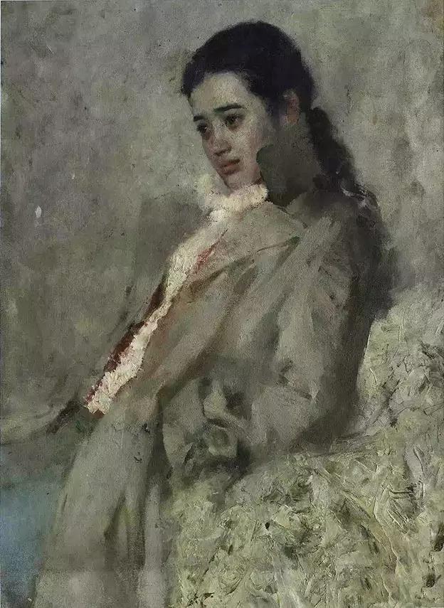 何多苓俄罗斯写生油画,何多苓油画2007