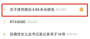 体内有绦虫吃什么食物,女子体内排出4.59米长的绦虫