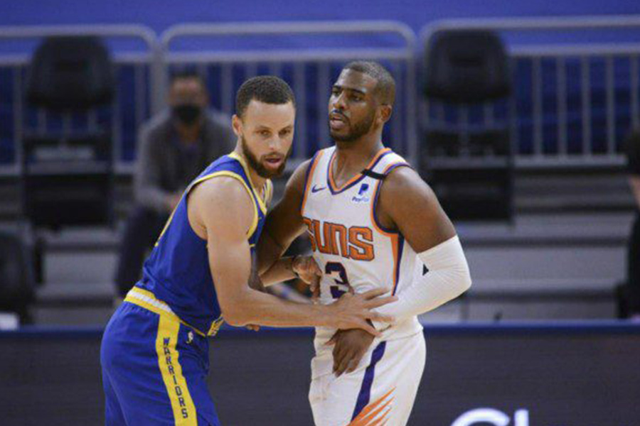 西边太阳，东边网；保罗爸爸，杜妈妈。炮哥缺冠军，杜兰特缺睡觉