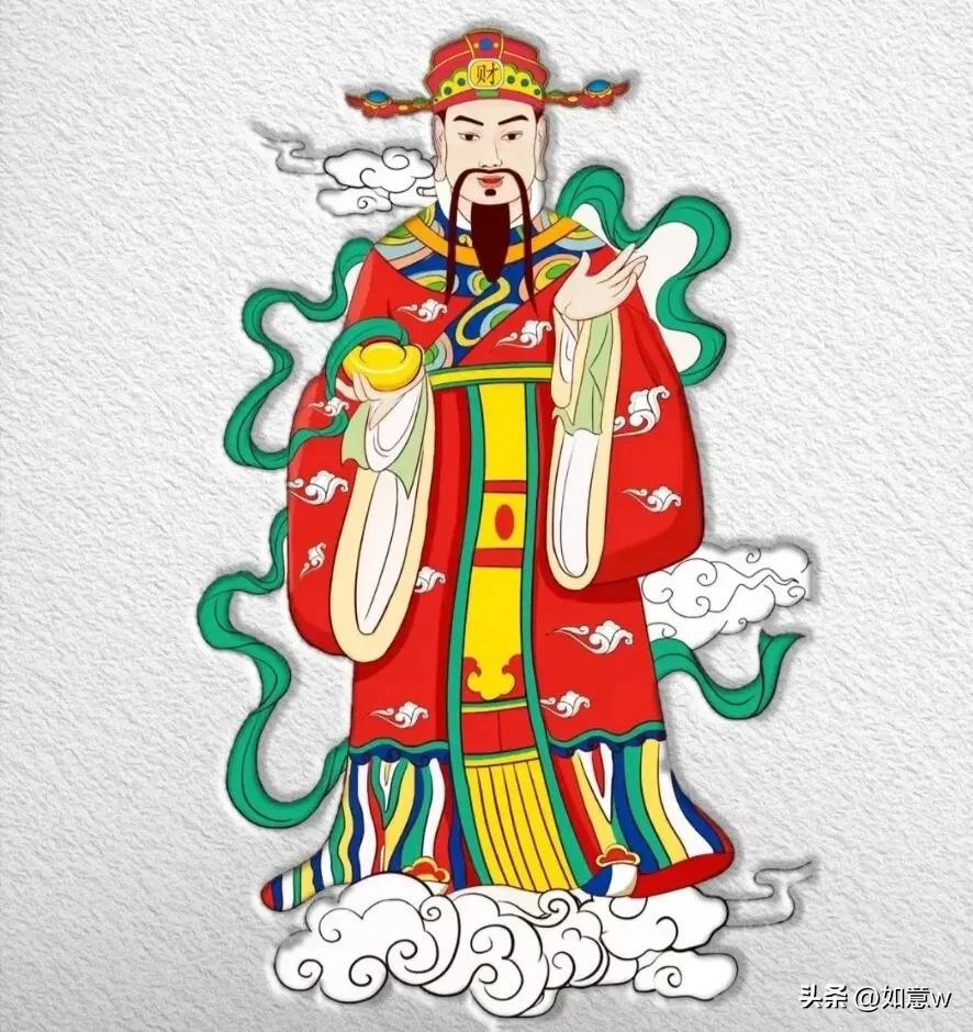 2023财神爷壁纸高清图文,2023年财神爷手机壁纸暴富图文