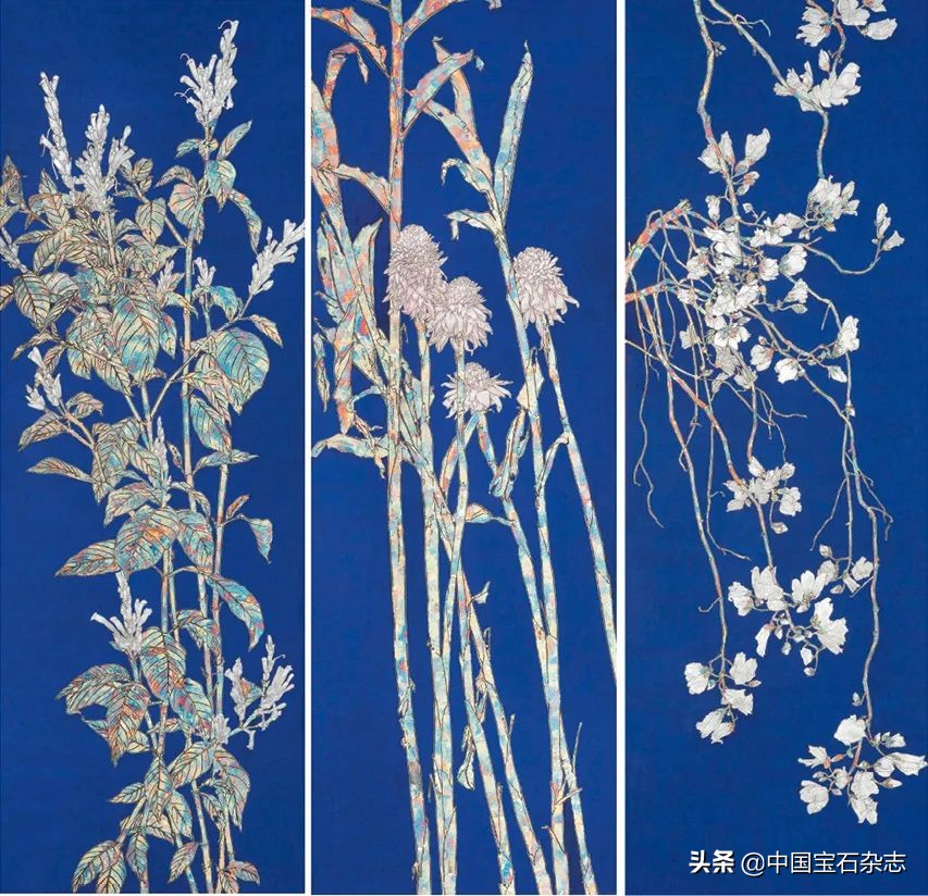 宝石微尘皆入笔湘女唐音写婵娟——观唐婵的工笔重彩绘画