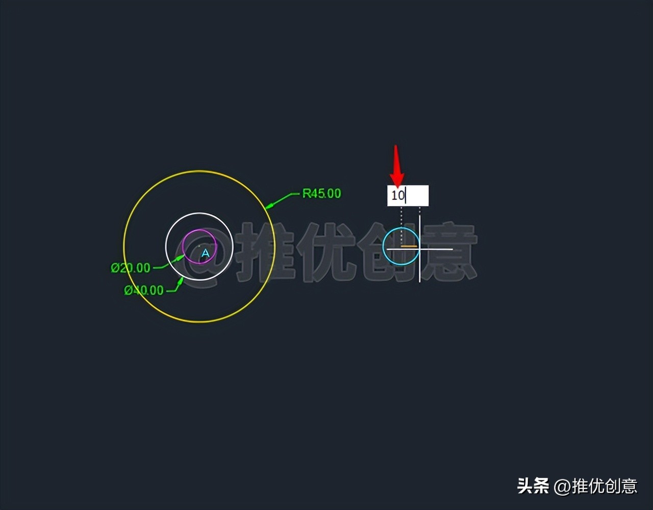 cad绘图教程直角定位,cad的机械制图初学入门图