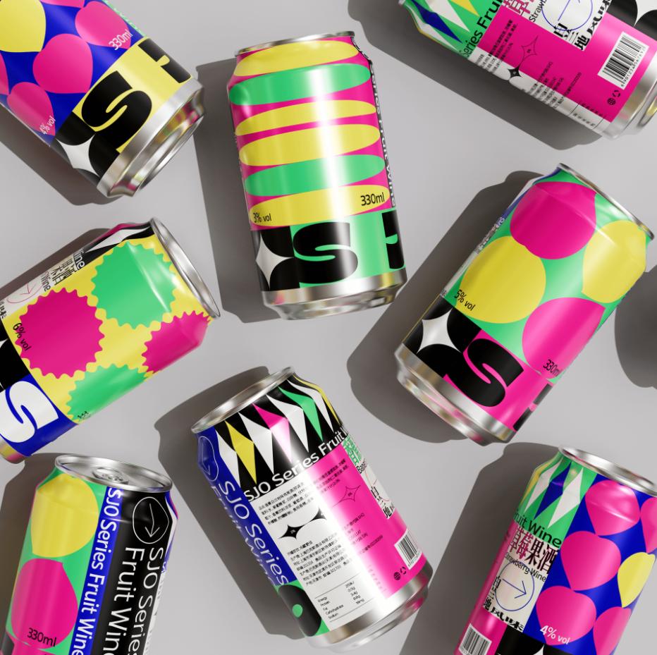 中国风果酒包装,现代风格酒包装