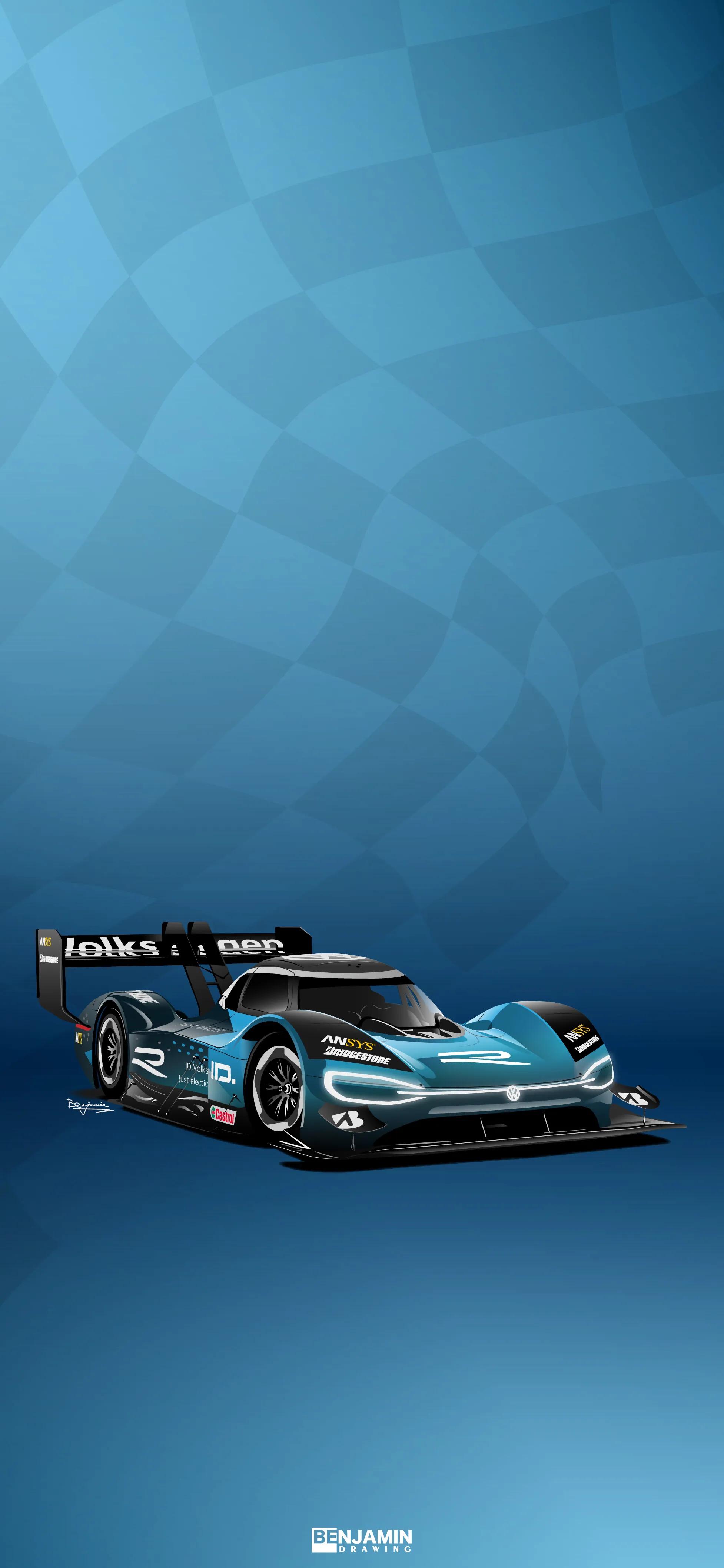 手绘汽车手机壁纸,手绘汽车4k超清手机壁纸