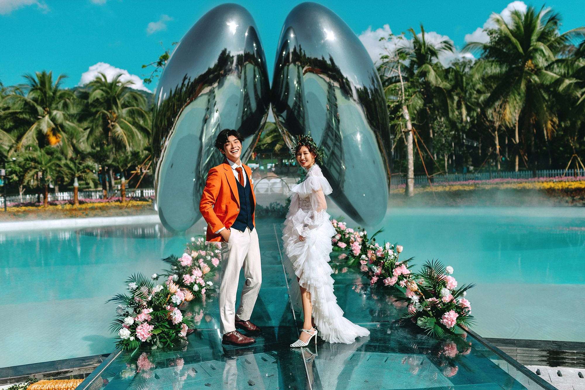 三亚拍婚纱照推荐哪些景点,三亚景点标志性婚纱照