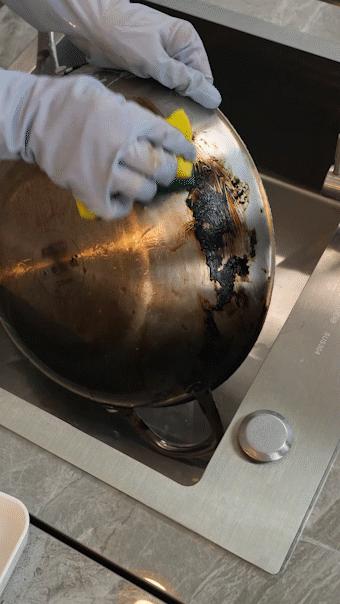 锅被烧黑了应该怎么刷干净,用什么刷锅干净又不会刮伤锅