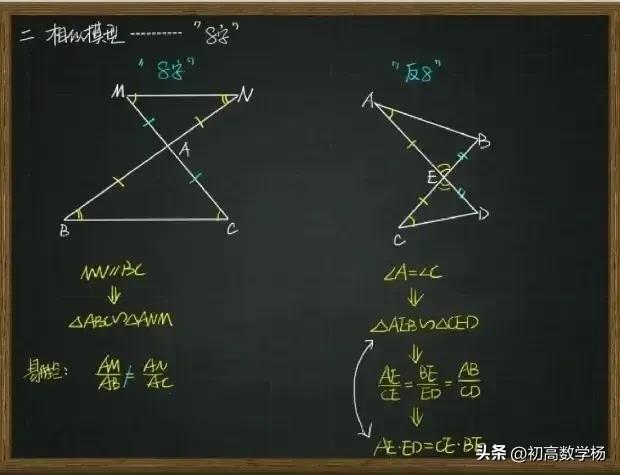 初二数学培优三角形讲解,初中数学模型解题三角形相似