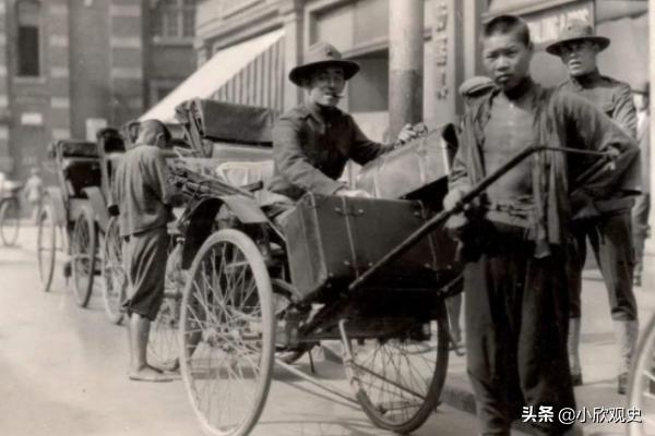 上海黄包车历史简介,80年代的上海滩黄包车