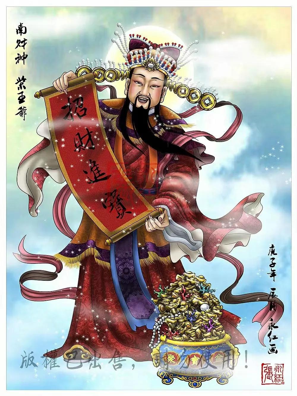 我国神话传说中的财神有哪几位,民间传说的五位财神