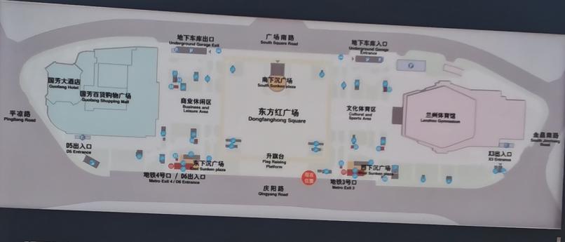 兰州东方红广场最新状况,兰州东方红广场改建前的照片