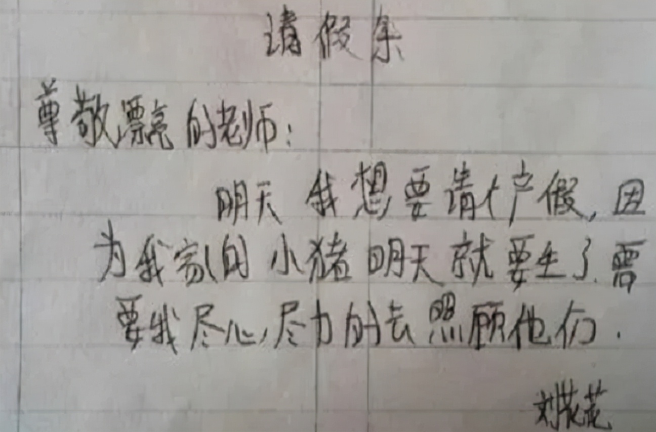 小学生请假条有多奇葩,小学生请假条搞笑