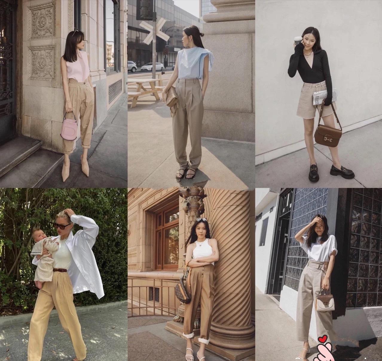 宽松卡其裤的搭配,深卡其裤怎么穿都好看