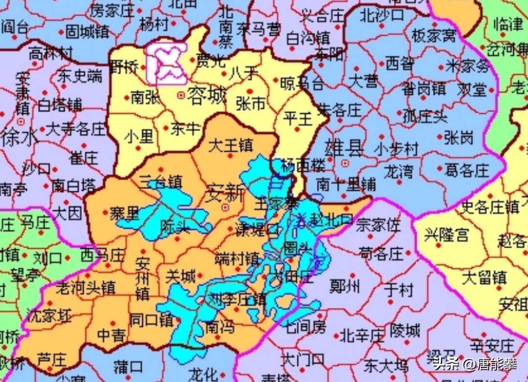 雄县容城安新三个县多少平方公里,雄安新区容城县有多少个村