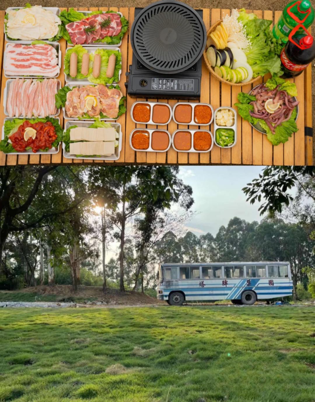 踏青露营地推荐,空港花田古朴森林露营地