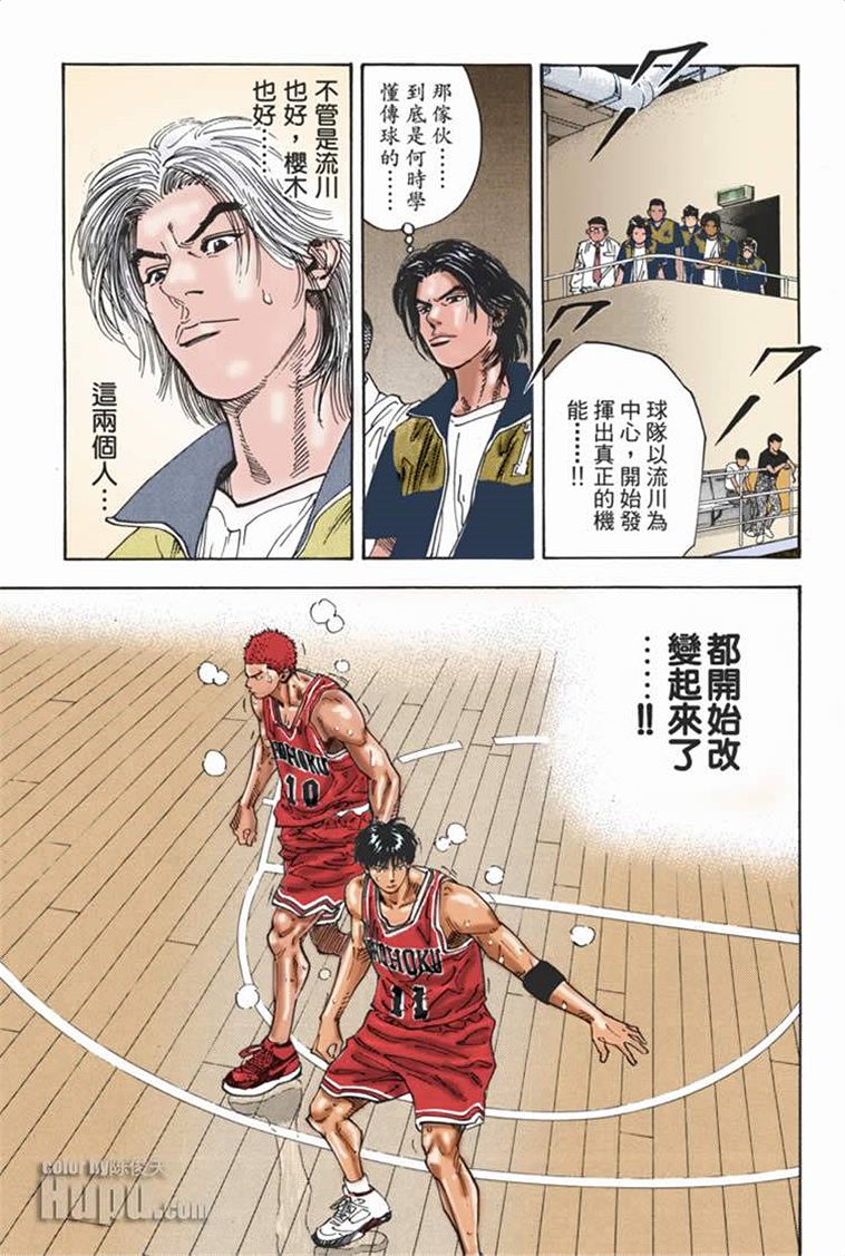 流川枫对战泽北漫画,流川vs泽北灌篮高手