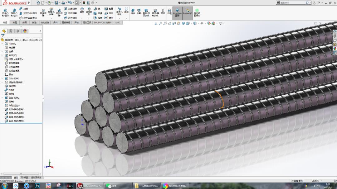 solidworks怎么画螺纹钢,solidworks怎么画弯曲钢筋