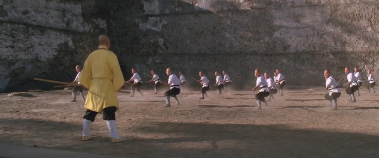 李连杰与黄秋燕电影少林寺,李连杰黄秋燕南北少林