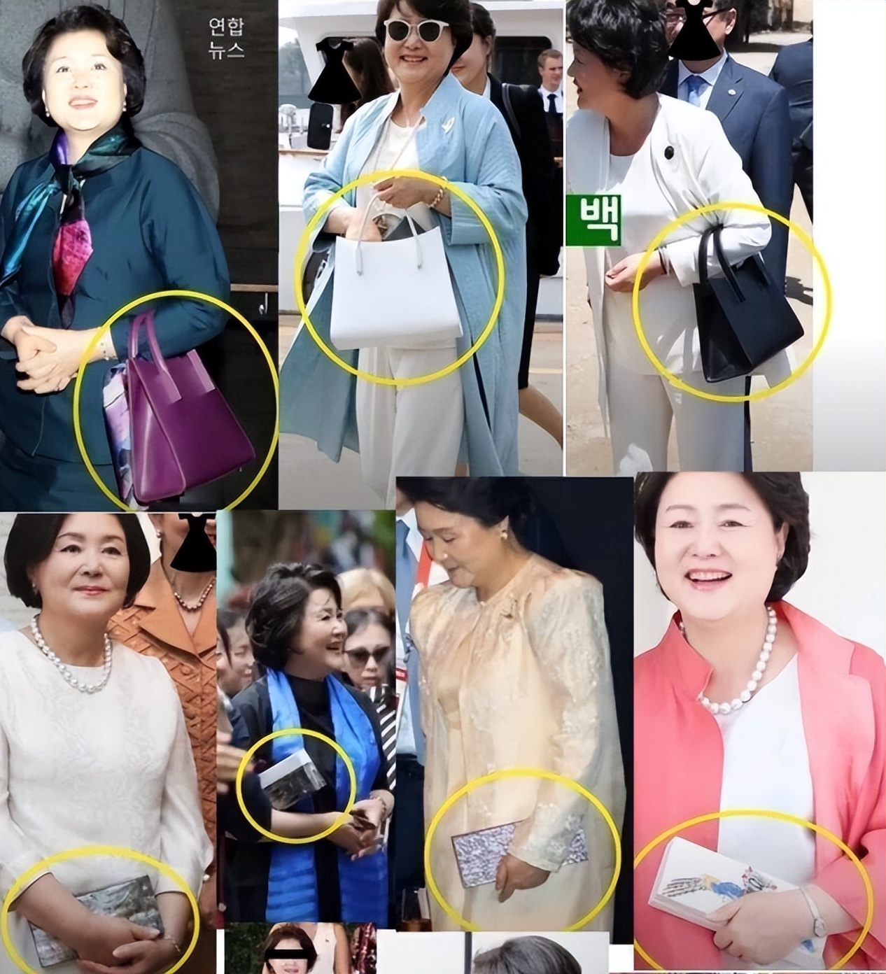 文在寅夫人奢侈品,韩国文在寅夫人42套大衣图片