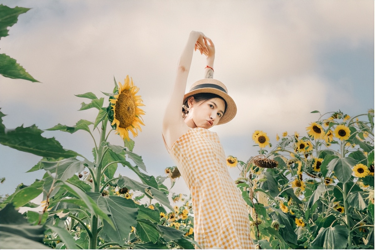 向日葵人像摄影后期技巧,拍向日葵人像参数设置