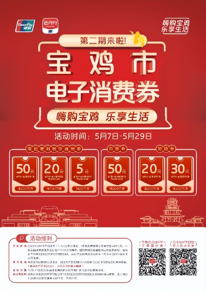 第二波福利来袭！5月7日起，每天6000张消费券等你来抢