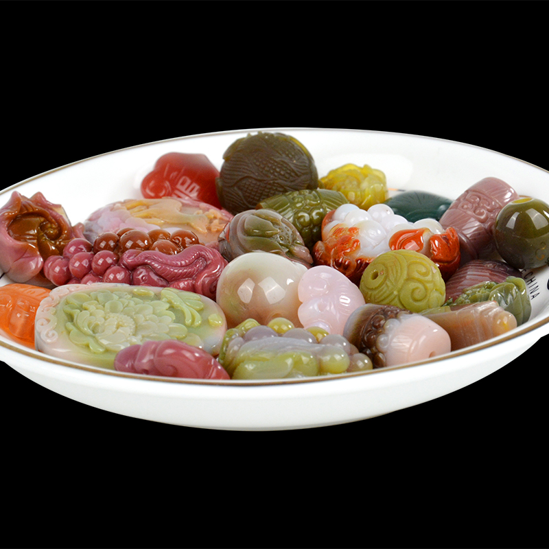 盐源县玛瑙原石,和田玉盐源玛瑙南红蜜蜡手串