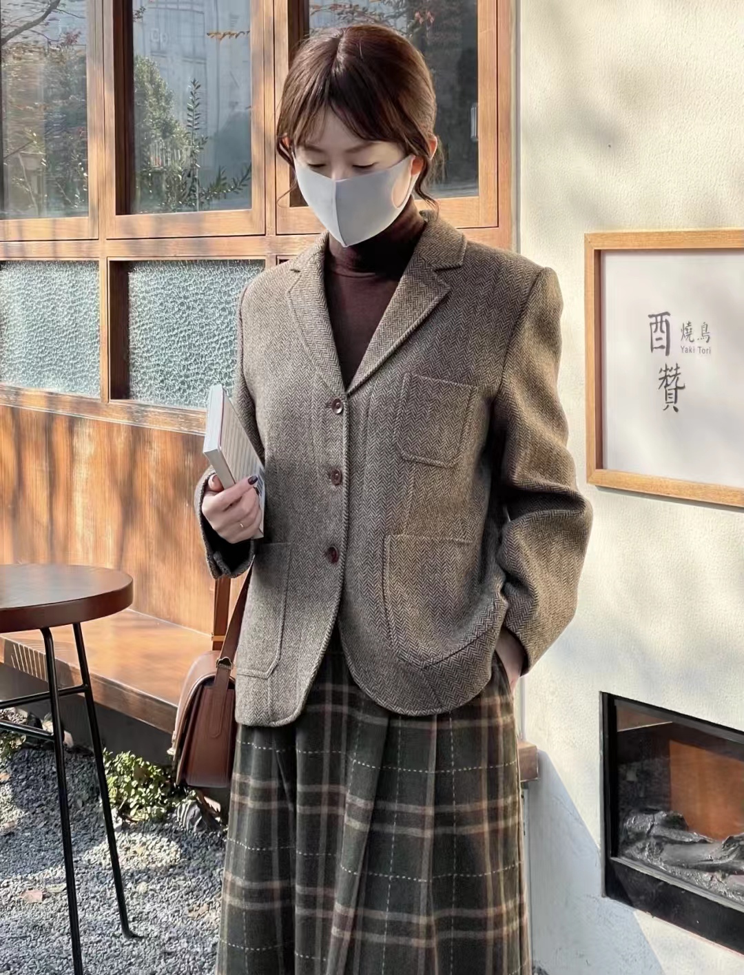 西装长裙搭配西装外套,西装外套配连衣裙气质高级感