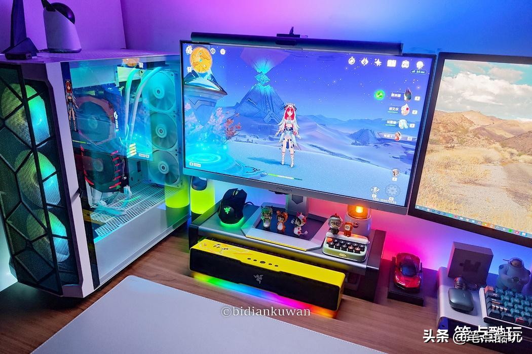 雷蛇掏出一个精灵球，变出一个皮卡丘：巧用条形音箱打造小电竞桌