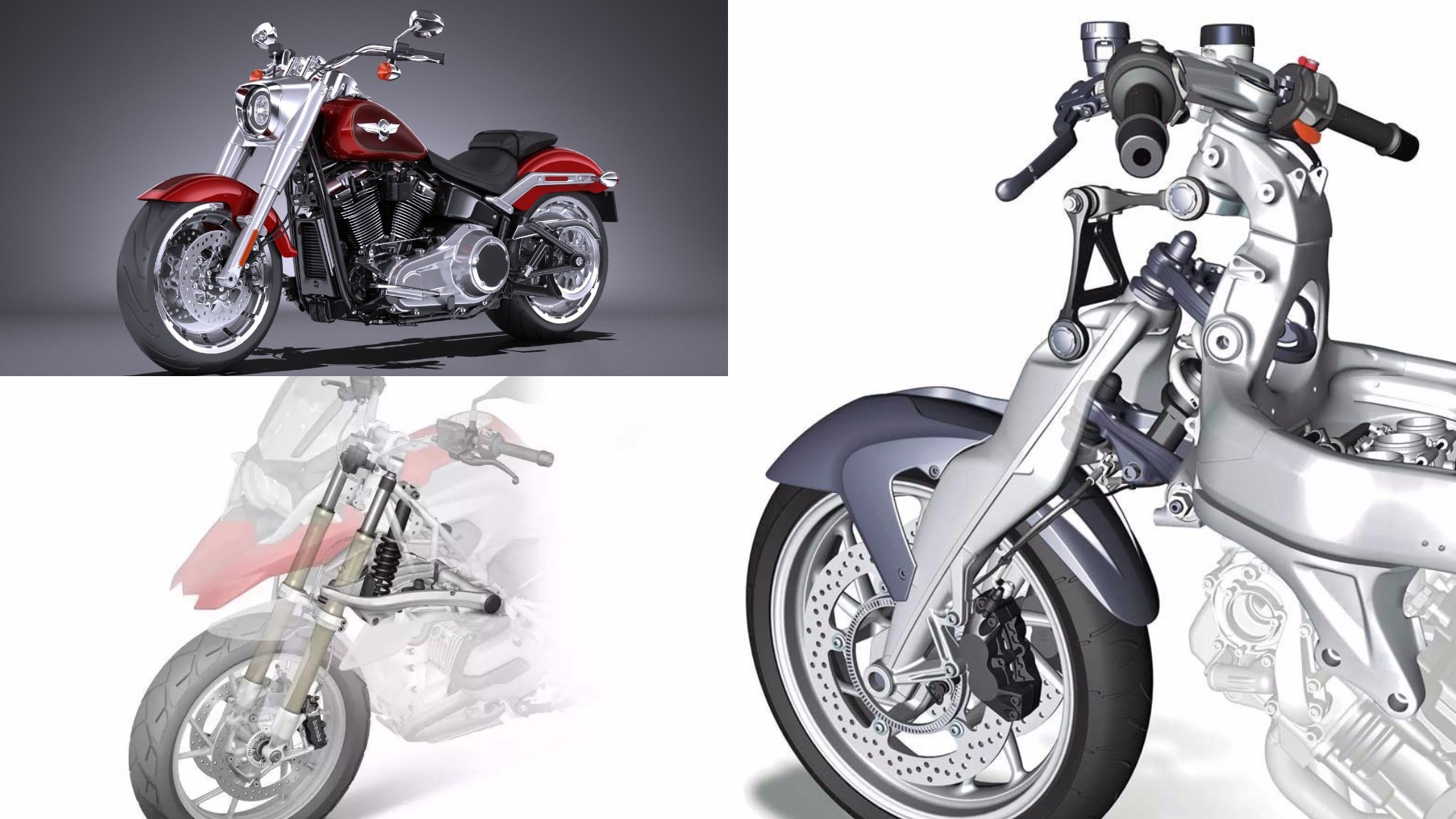 摩托车前减震左右区别,摩托车后避震器正叉和倒叉区别