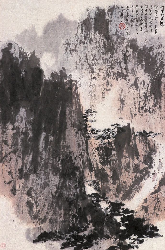 傅抱石山水画100幅欣赏,傅抱石山水画100幅高清图欣赏