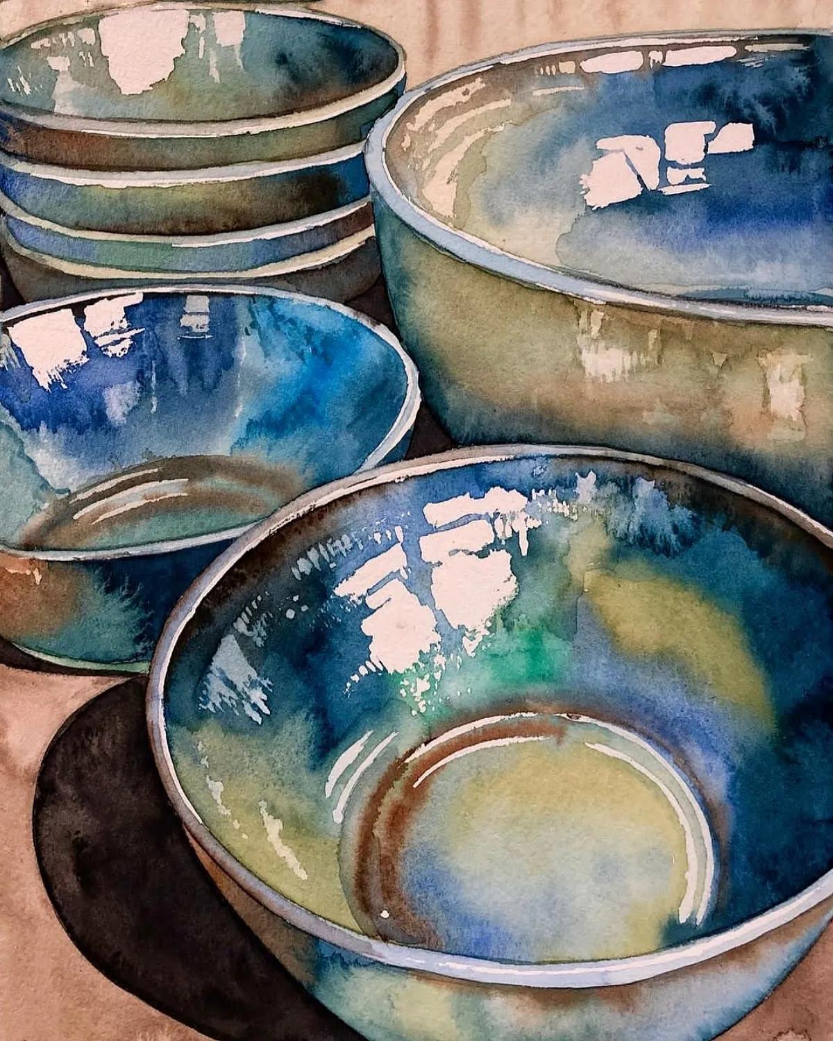 意大利画家水彩画,德国水彩画师作品欣赏