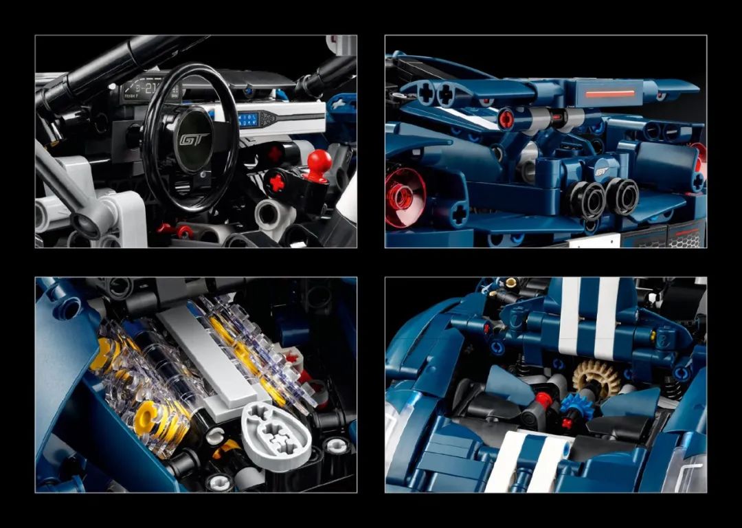 乐高积木福特gt跑车,福特gt2022