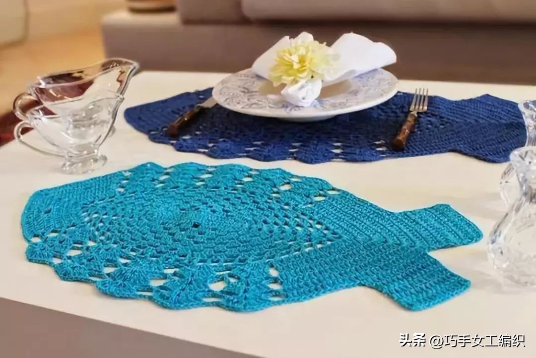 她只用零线就把鱼钩出了百变的花样，还超实用，真是太聪明了！