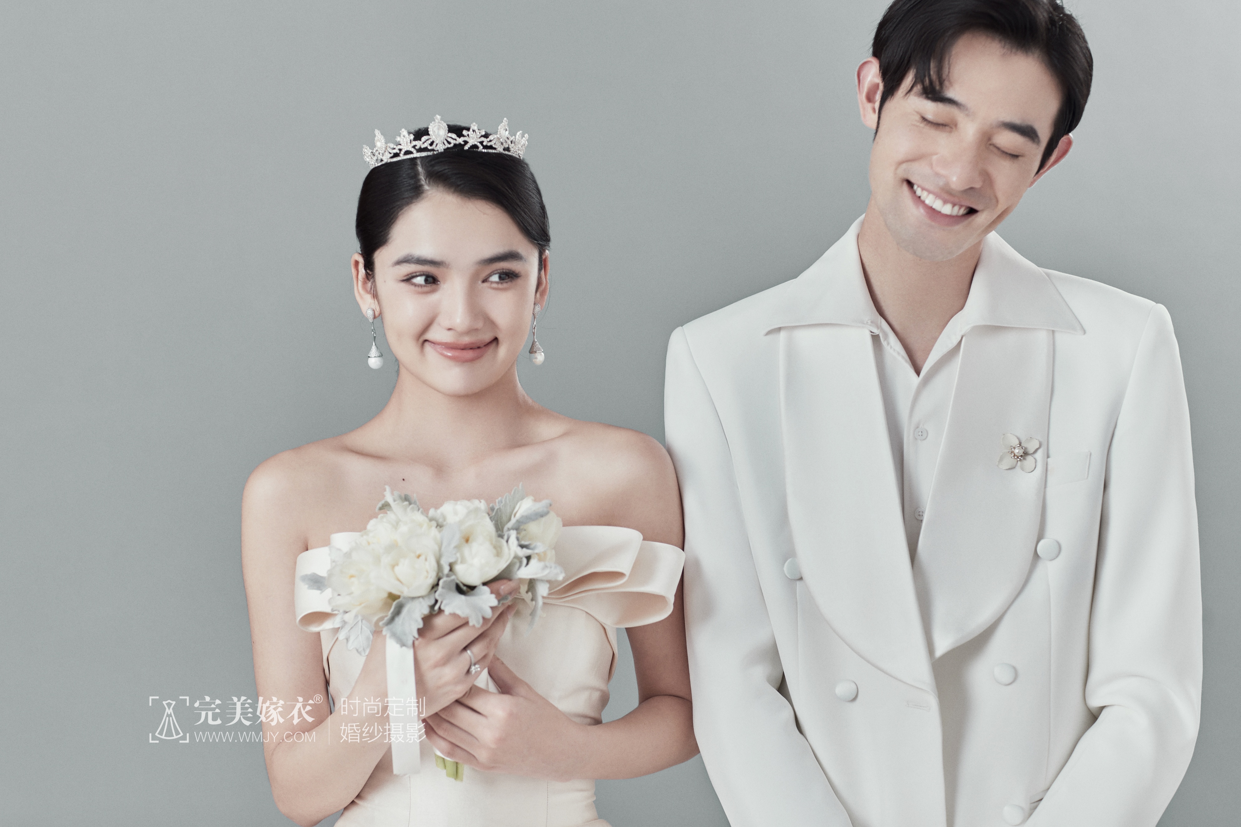 完美嫁衣海景拍摄,中式风格婚纱照系列