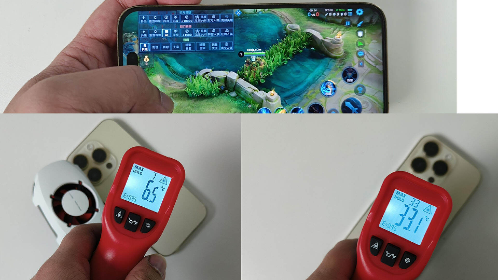 一加27w冰点散热背夹原神限定版,把手机冻感冒了