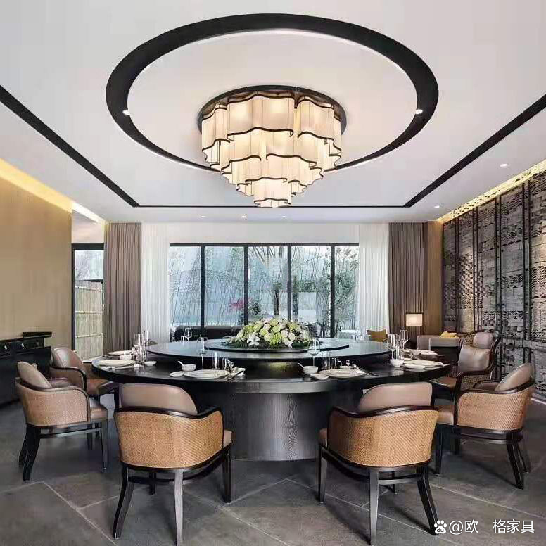 酒店专用高档餐桌,高端酒店餐桌电动