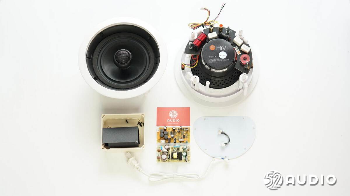 惠威cq6-bt扬声器接线图,惠威cq6吸顶音响后面如何连线